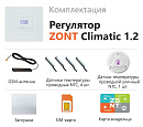 ZONT Climatic 1.2 Погодозависимый автоматический GSM / Wi-Fi регулятор (1 ГВС + 2 прямых/смесительных) с доставкой в Новомосковск